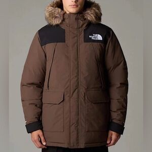 The North Face Men’s Mcmurdo 600-Down Parka Insulated Winter Jacket Brown XXL